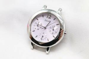【W146-23】動作品 電池交換済 SEIKO ALBA DEUA セイコー アルバ デューア トリプルカレンダー 腕時計 フェイスのみ V33J-6C50 レディース