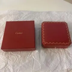 Cartier 赤 レザー アクセサリーケース