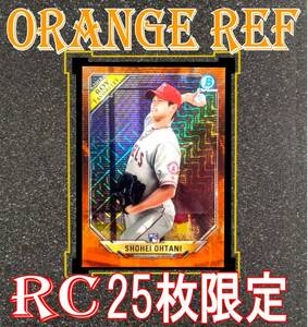 ◆【#17 S. OHTANI 25枚限定 RC】2018 Bowman MEGA BOX Chrome ROY FAVORITES Orange Refractor Card#ROYF-SO