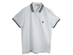 サイズL■新品 本物保証■モンクレール/SS POLO/半袖/ポロシャツ/POLO SHIRT/レディース/MONCLER/001/ホワイト/白