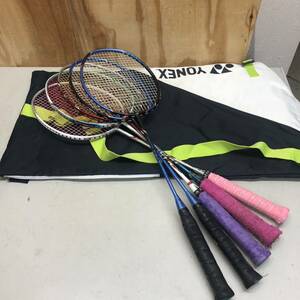 バドミントン ラケット 5本 ケース付き YONEX VOLTRIC FLASH BOOST NANORAY 600 FX PLUS NANOSPEED 1000 など ヨネックス 