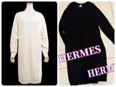 ♥HERMES♥エルメス♥シェーヌダンクルカシミアニットワンピースBK36極美品