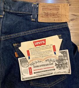 目玉!! 未使用 DEADSTOCK OVER 125years 80s 81年製 リーバイス 米国製 Levi’s 505 20505-0217 デニム ジーンズ 36 W36L34 オレンジタブ