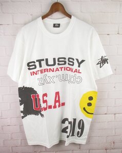 LST10030 STUSSY ステューシー CACTUS PLANT FLEA MARKET USA 2019 Tシャツ L 未使用 ホワイト