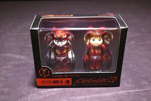 P425【未開封・現状品】BE@RBRICK ベアブリック ヱヴァンゲリヲン新劇場版:破 C EVA2号機＆式波・アスカ・ラングレー