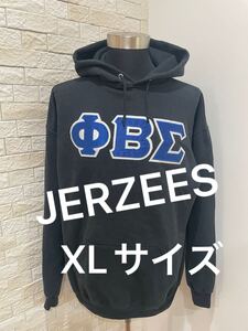 送料無料　即決　ジャージーズ　JERZEES スウェットパーカー デカロゴプリント　USA直輸入 XLサイズ スウェット