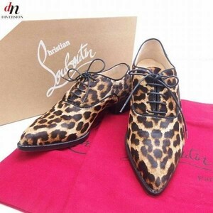 Christian Louboutin ZAZOU FLAT PONY LEOPARD レオパード 38