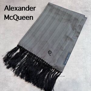 美品　Alexander McQueen アレキサンダー　マックイーン　ストール　イタリヤ製　