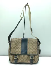 COACH ショルダーバッグ レザー ベージュ モノグラム