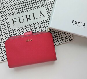 【新品】 FURLA BABYLON 二つ折り財布　レッド