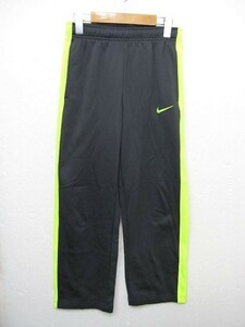 【送料無料】ナイキ NIKE THERMA-FIT ジャージパンツ トレーニングパンツ ダークグレー/蛍光イエロー 150サイズ ■L27230SSS23-230819-50