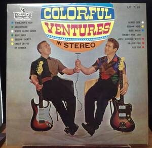 【GI132】THE VENTURES 「The Colorful Ventures (カラーフル・ヴェンチャーズ・イン・ステレオ)」, 65 JPN 赤盤/国内初回盤/ペラジャケ