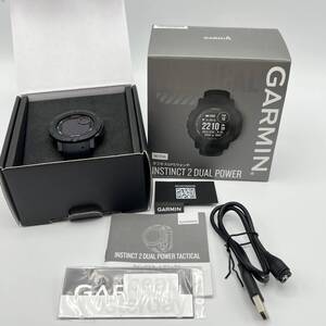 【美品】GARMIN Instinct 2 Dual Power Tactical Edition Black 010-02627-43 スマートウォッチ ガーミン インスティンクト 本体