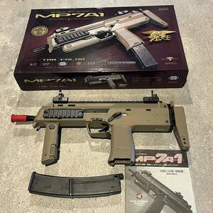 美品 東京マルイ MP7 ガスブローバック サブマシンガン エアガン タンカラー 本体 付属品あり