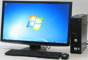 DELL Optiplex 380-450SF ■ 27インチ 液晶セット ■ Celeron-450/DVDROM/省スペース/Windows7 デスクトップ