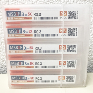 【未開封品】NS TOOL/日進工具 MSBSH330-5X R0.3 5本set 無限コーティングプレミアムPlus 5軸MC加工用3枚刃ボールエンドミル