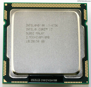 デスクトップPC用CPU Intel CPU Corei7 i7-875K 2.93GHz インテル 増設CPU【送料無料】【中古】 当日発送