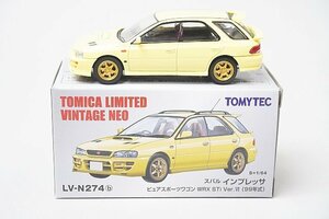 TOMICA トミカリミテッドヴィンテージネオ TLV 1/64 スバル インプレッサ ピュアスポーツワゴン WRX STi Ver.VI 99年式 黄 LV-N274b