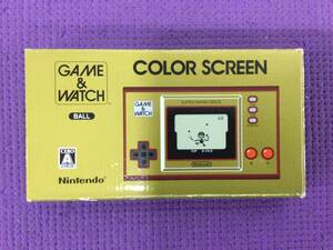 【GB301/60/0】動作確認済★任天堂 ゲーム&ウォッチ BALL スーパーマリオブラザーズ ★本体★COLOR SCREEN★GAME&WATCH★ゲームウォッチ★