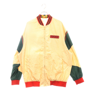 GUCCI グッチ ×Dapper Dan ダッパーダン Dragon Track Jacket 総柄刺繍 ジップアップトラックジャケット ゴールド 535916 X9Z21