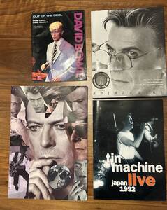 ☆ヴィンテージ初版DAVID BOWIEデヴィッド・ボウイ写真集(気ki)鋤田正義Sound+Vision tin machineパンフレットOUT OF THE COOL4冊セット