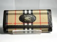 【美品】BURBERRYSバーバリーズ　3連キーケース