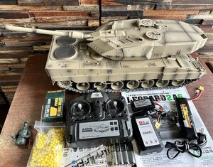 美品 動作確認済 ヘンロン 1/16 レオパルド2A6 キャタピラ HENG LONG 静岡県裾野市 直接引取