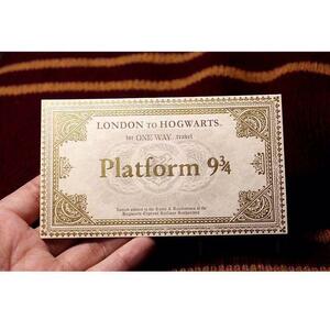 【匿名配送&補償付き】Harry Potter express ticket to Hogwarts / ホグワーツ行チケット 9と3/4番線発