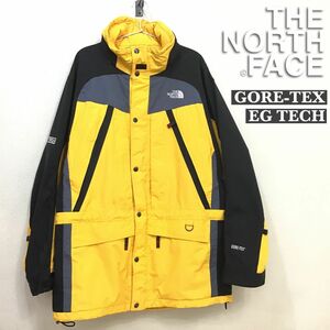 ★海外モデル★正規品★[THE NORTH FACE ノースフェイス]GORE-TEX EG TECH マウンテンジャケット[メンズ L]黄×黒 スノボー スキー K2-287