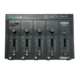 FOSTEX Tetramix 4ch mixer MN04 LINE MIC フォステクス 通電確認済 ジャンク品