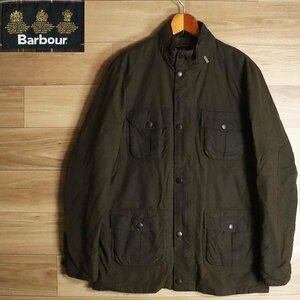 ?2R/Y7.17-2　Barbour　バブアー　CORBRIDGE WAX JACKET　オイルドジャケット　ハンティングジャケット　襟コーデュロイ　収納フード