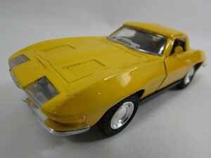 サウンドライト ミニカー Chevrolet Corvette 1965 Classic Car シボレー コルベット 1965 クラシックカー 1/32イエロー