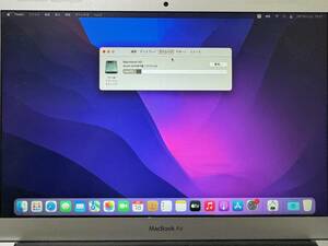 ☆中古美品☆ MacBook Air 13-inch (Early 2015) 1.6GHz intel Core i5 8GB 128GB macOS Monterey(ver.12.7.5)