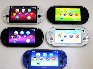 【 通電のみ確認 】 PS Vita 2000番台×4・1000番台×1 計5台セット（未チェック） ソニー SONY ＃48