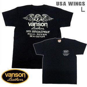 VANSON / バンソン 半袖Ｔシャツ VSS-08「USA Wings」サイズL