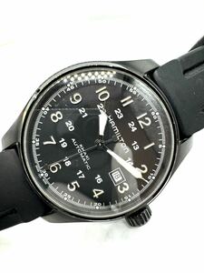 Hamilton khaki automatic h706850 ハミルトン　カーキ　オートマティック　自動巻　ブラック　黒