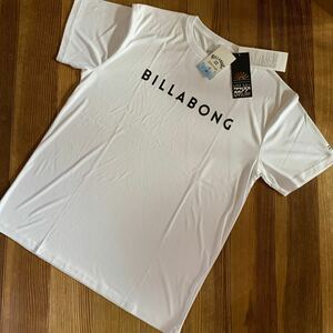 新品未使用　ビラボン BILLABONG RASH TEE UVケア ラッシュガード Tシャツ 半袖 メンズ　白　Lサイズ