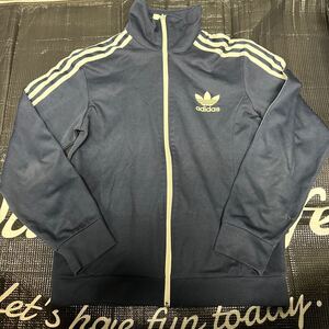 訳あり500円スタート！adidas originals アディダスオリジナルス トラックジャケット ジャージ ハイネック　105/XLサイズ