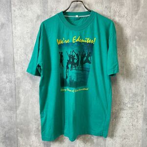 半袖 Tシャツ サイズＬ　緑具グリーン　メンズ古着　アメリカ古着