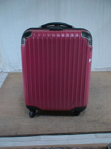 5614　濃ピンク　機内持ち込みOK　軽量　TSAロック付　スーツケース　キャリケース　旅行用　ビジネストラベルバック