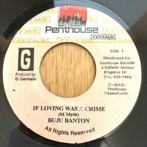 送料無料★レア ブジュビックチューン!! IF LOVING WAS A CRIME/BUJU BANTON★