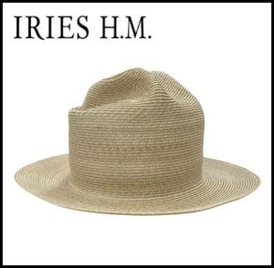 ★美品★ IRIES H.M アイリーズエイチエム 21SS HAT PHAETON EXCLUSIVE 中折れ 麦わら クラウン ストロー ハット 帽子 ベージュ M 58cm