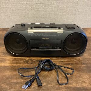 K1469）aiwa AIWA アイワ ラジカセ CS-R18 ステレオラジオカセットレコーダー FM AM カセット オーディオ機器 レトロ 当時物