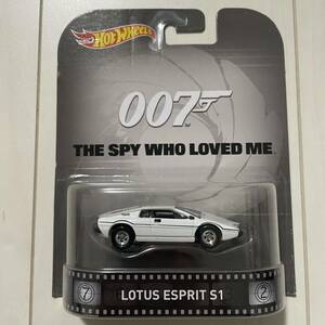 ★2015 レトロエンターテイメント★ Lotus Esprit S1 James Bond 007 ホットウィール ロータス エスプリ 映画 劇中車 ミニカー