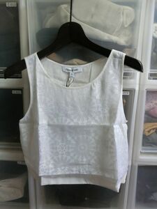 ELIZABETH AND JAMES CROPPED MARTINE TUNIC クロップド マーティン チュニック XS ホワイト #LW6251218L エリザベスアンドジェームス