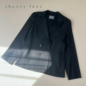 theory luxe　セオリーリュクス 黒 ダブルブレスト テーラードジャケット　ブレザー