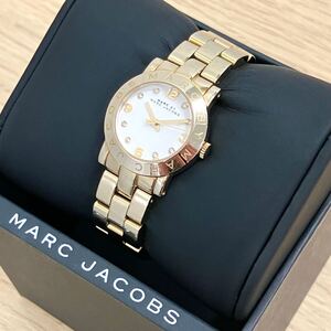 マークバイマークジェイコブス MARC BY MARC JACOBS レディース 腕時計 エイミー ホワイト 文字盤 クォーツ 中古