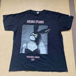 アリアナ グランデ Tシャツ Ariana Grande オフィシャルTシャツ Dangerous Woman Tour オフィシャルグッズ ARIANA GRANDE 半袖Tシャツ