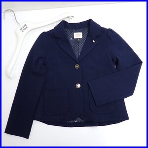 ★Armani Junior/アルマーニジュニア キッズ用 フォーマルジャケット 5A 112cm/ネイビー/ハンガー付き/子供服&2034800009