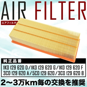 フォルクスワーゲン 5K ゴルフ6(VI)/ヴァリアント/カブリオレ エアフィルター エアクリーナー 2009.04- 1.4 TSI/2.0 TSI/2.0GTI